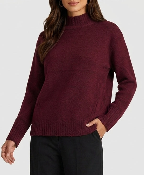
Sweater w/ Cable Knit Trim in Assorted view 1