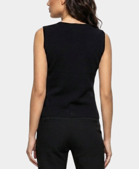 
Knit Vest Top in BLACK view 2