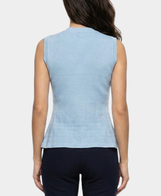 
Knit Vest Top in SKY BLUE view 2