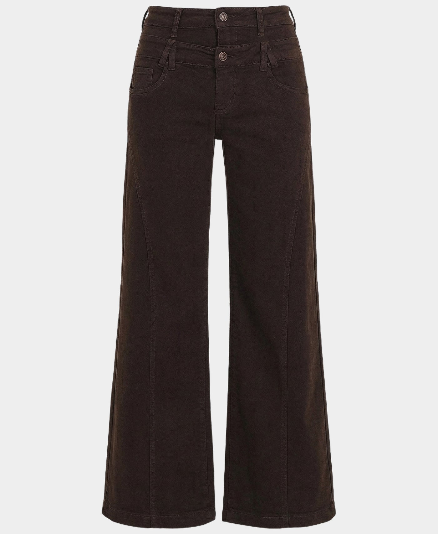 Double Waisted Wide Leg Jeans view 3