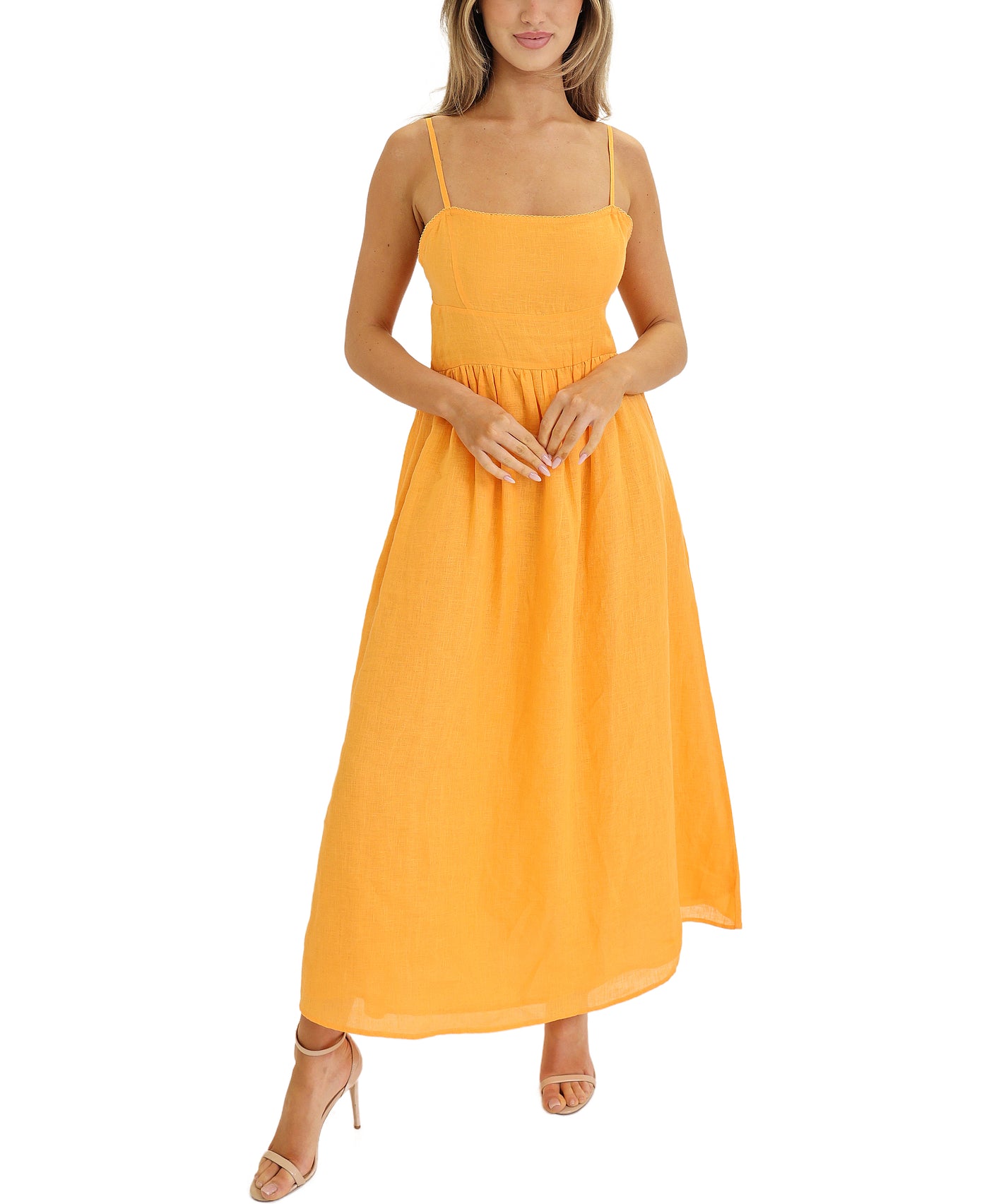 Linen Maxi Dress view 1