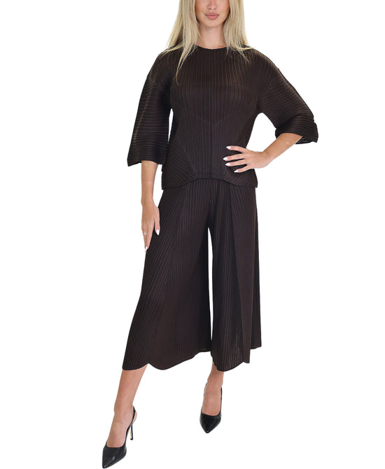 Crinkled Top & Pant Set - 2 Pc Set view 