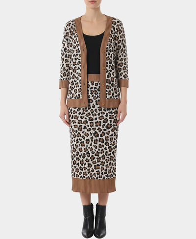 Leopard Plisse Top & Skirt Set - 2 Pc Set image 1