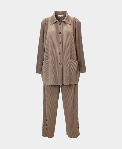 Pleated Top & Pants Set - 2 Pc Set image 3