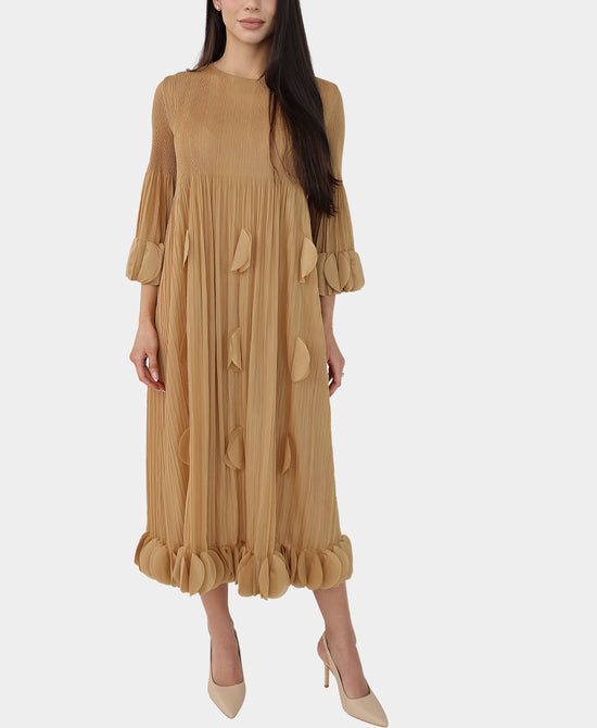 Plisse Pleated Petal Dress view 1