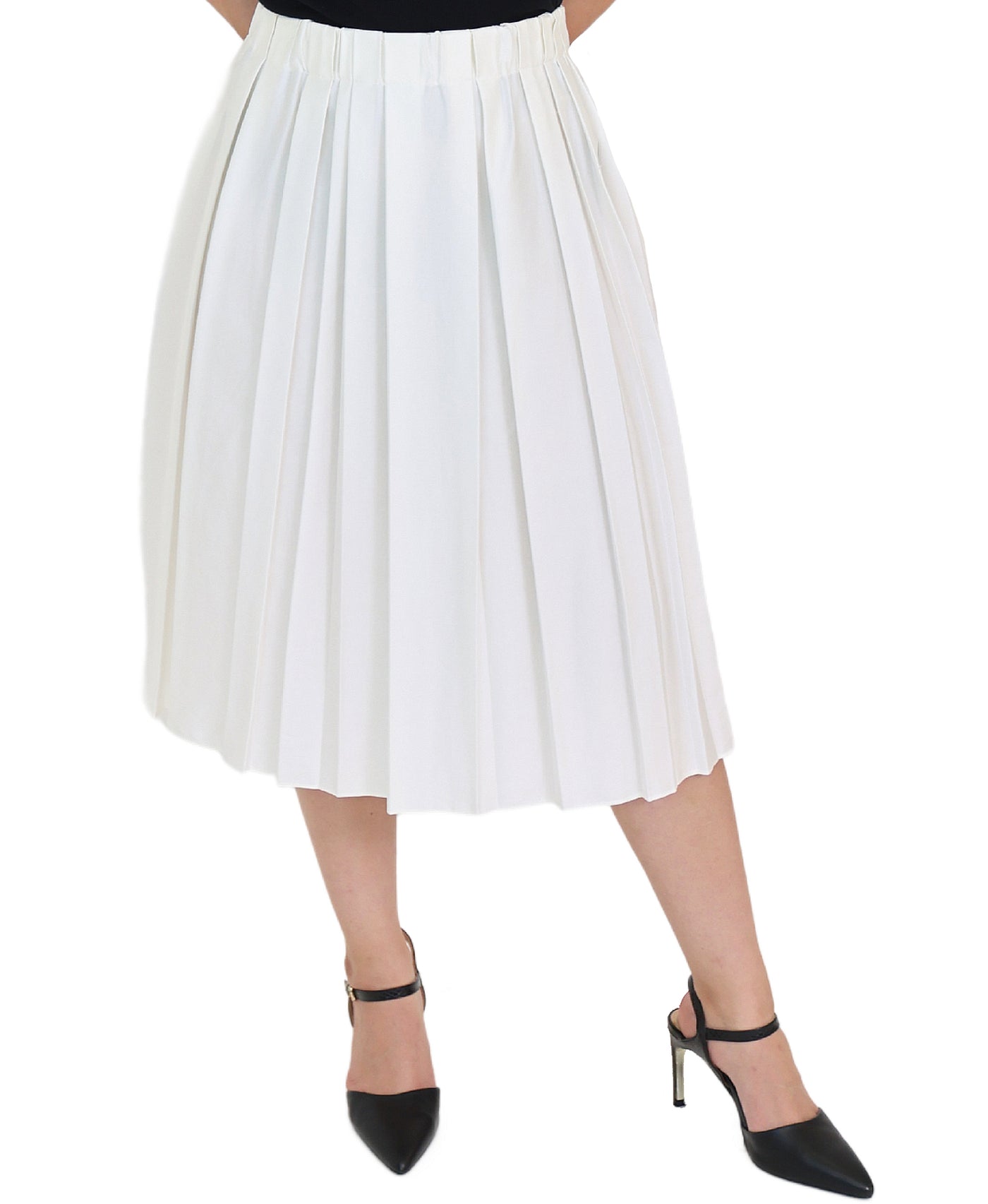 Pleated Midi Skirt view 1