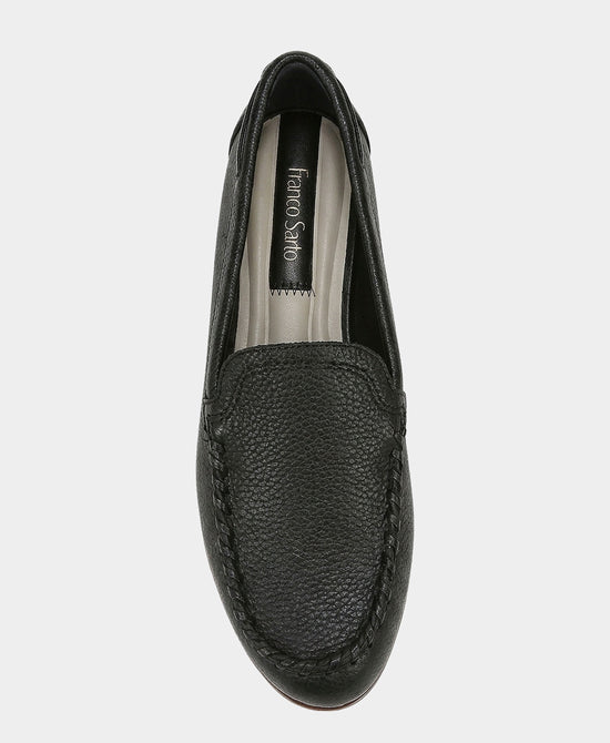 
Leather Whipstitched Loafer in BLACK view 2