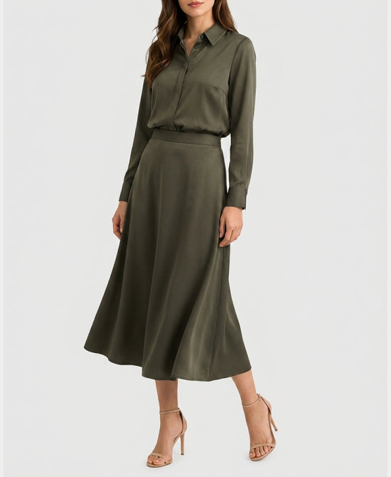 
Blouse & Skirt Set- 2 Pc Set in GREEN view 1