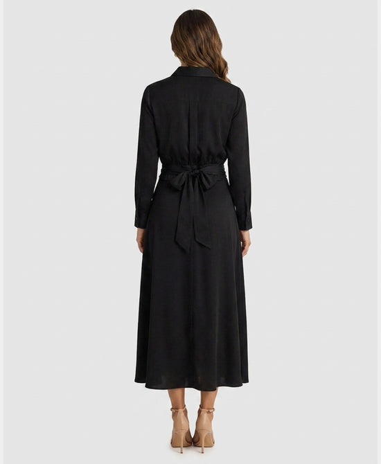 
Blouse & Maxi Skirt Set- 2 Pc Set in BLACK view 2
