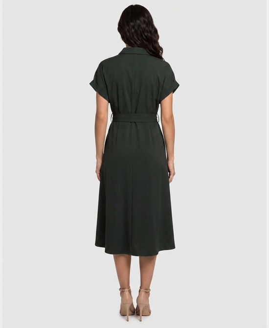 
Maxi Shirt Dress in GREEN view 2