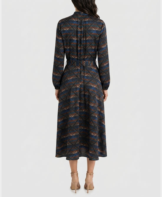 
Geo Print Dress in BLACK MULTI view 2
