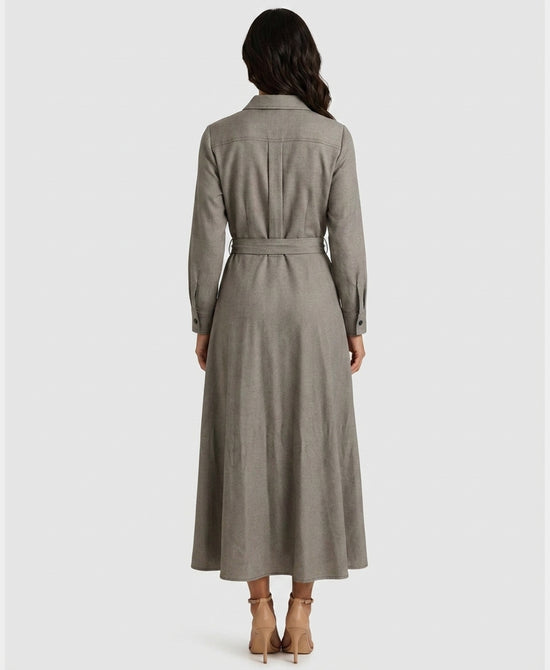 
Pin Dot Maxi Dress in GREY/BEIGE view 2
