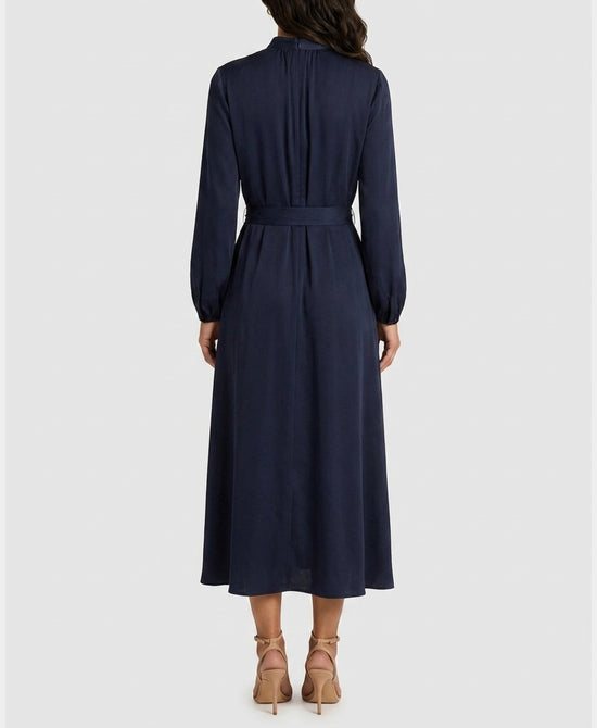 
Satin Maxi Dress in NAVY view 2