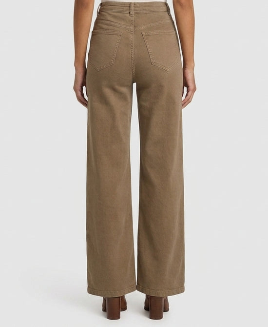 
Button Front Crop Jeans in BEIGE view 2