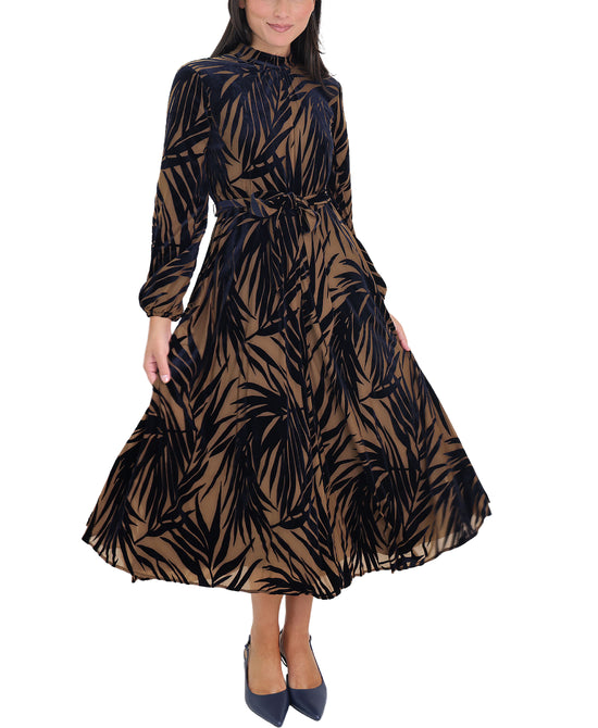 Velvet Burnout Midi Dress view 