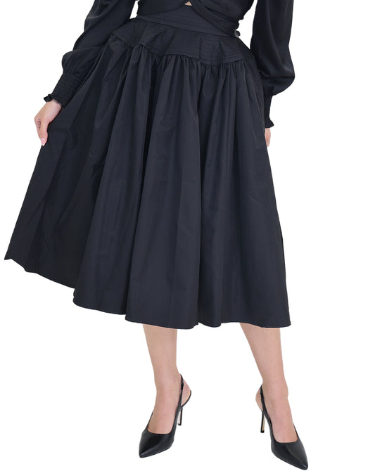 Solid Midi Skirt view 