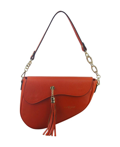 Leather Shoulder Bag w/ Tassel image 1