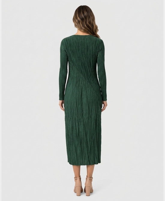 
Plisse Maxi Dress in GREEN view 2