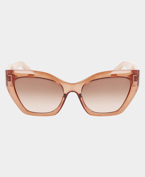 
Square Logo Sunglasses in TRANSPARENT BROWN view 2
