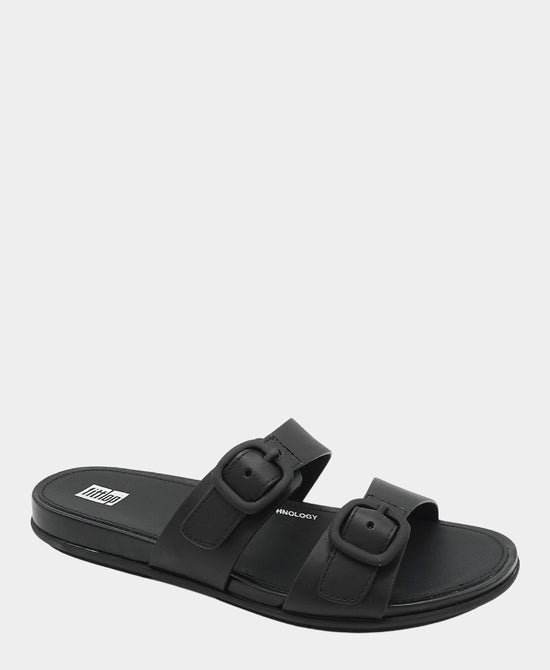 Leather Double Buckle Sandal view 1