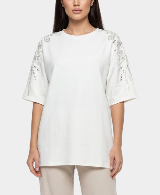 Top w/ Sequins & Pearls view 1