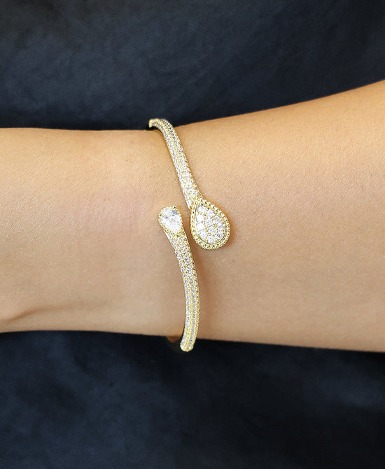 Cubic Zirconia Cuff Bracelet view 