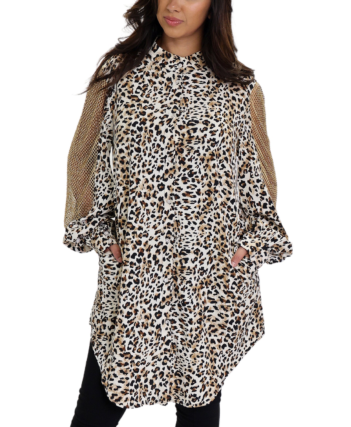 Animal Print Tunic Top image 1