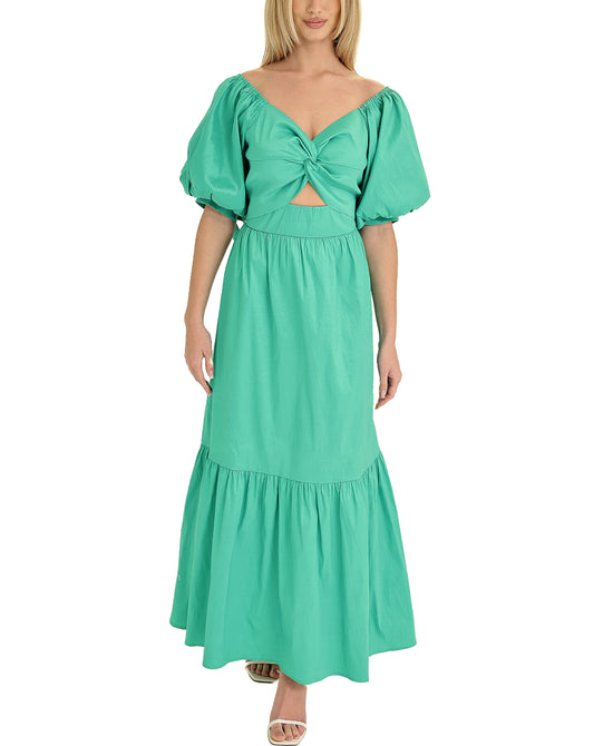 Knot Front Maxi Dress view 1