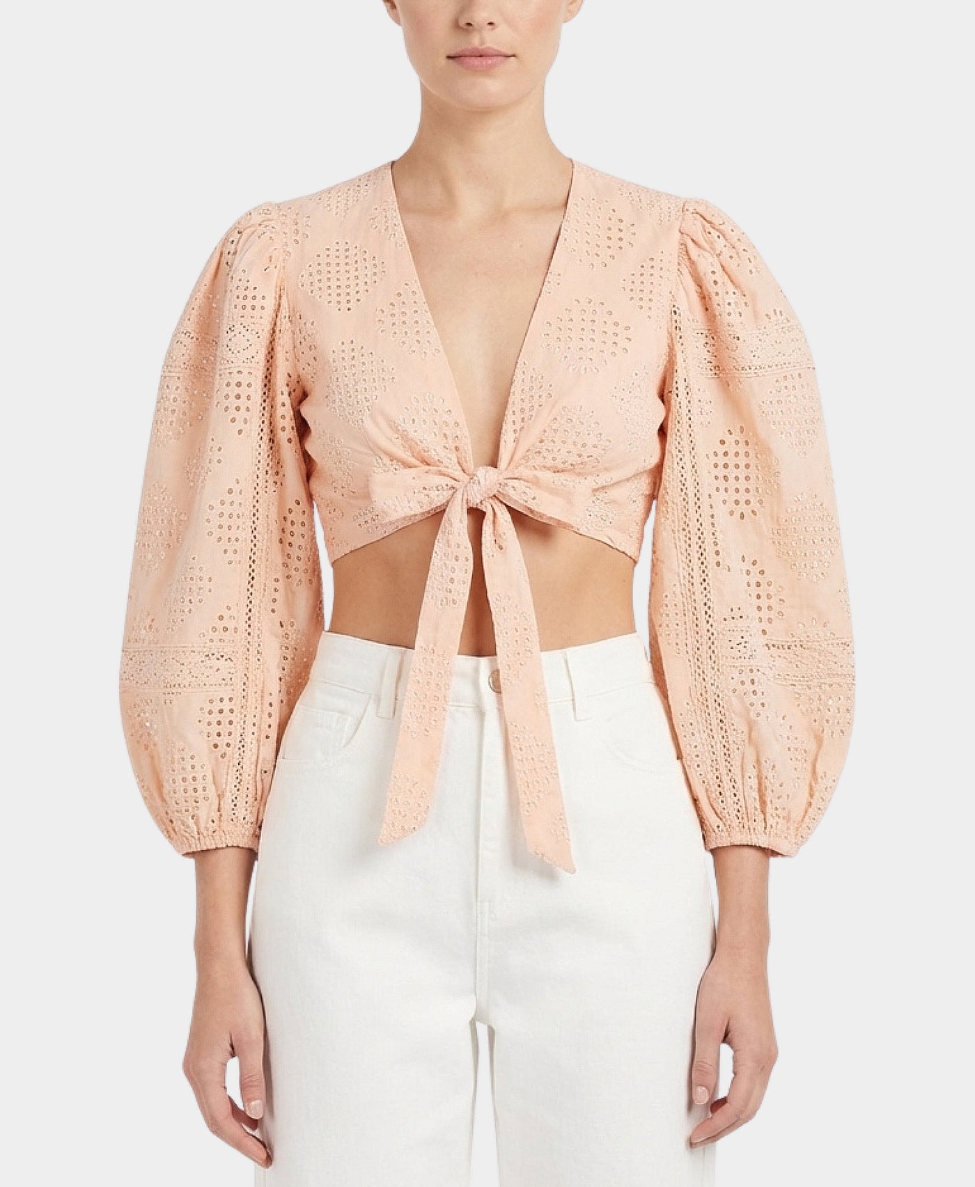 Eyelet Crop Top – FOX'S - Online