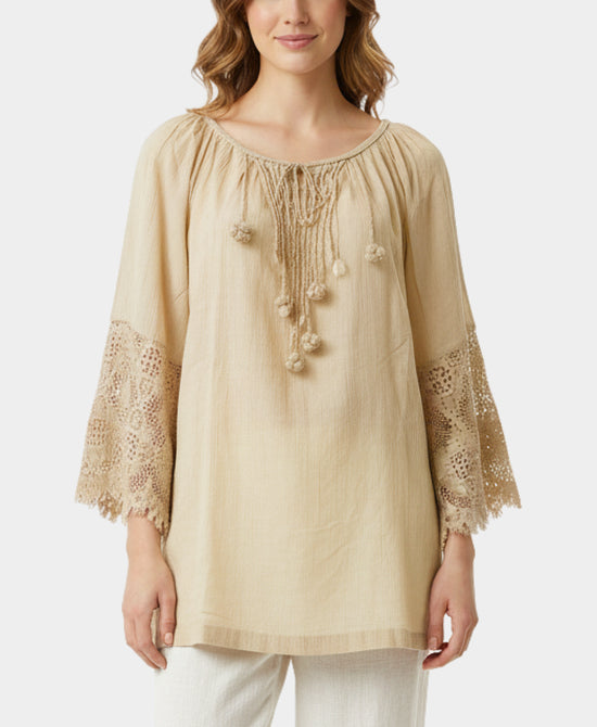 Tunic w/ Crochet Lace view 1