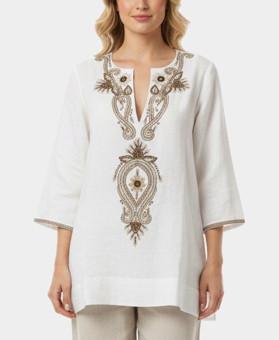 Beaded & Embroidered Tunic view 1