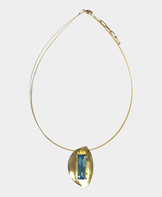 Genuine Stone Pendant Necklace view 2