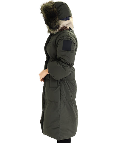 Puffer Coat w/ Fur Hood image 2