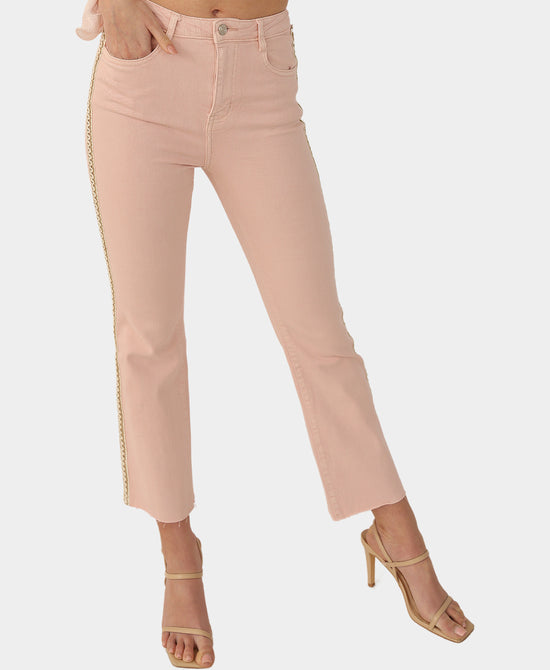 Jeans w/ Side Embroidery view 