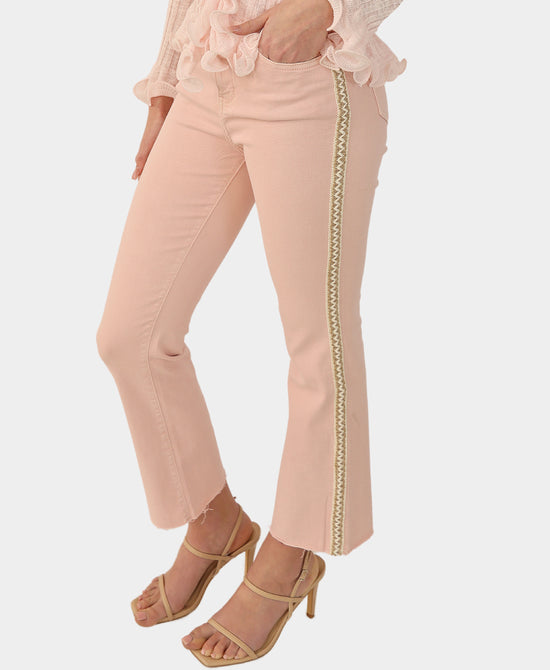 Jeans w/ Side Embroidery view 