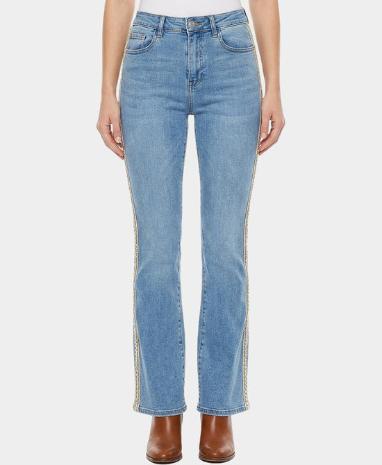 Jeans w/ Side Embroidery view 