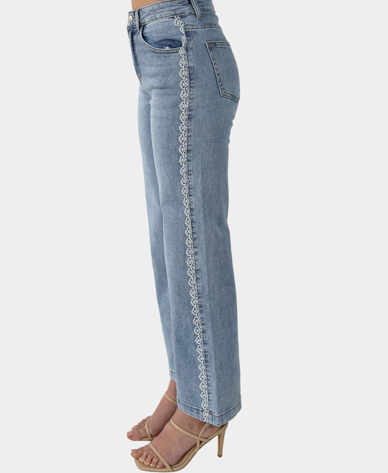 Lace Trim Jeans view 