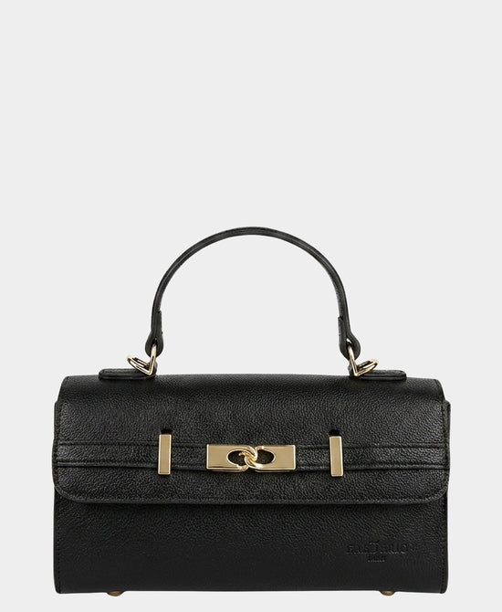 
Leather Crossbody Bag in BLACK view 1