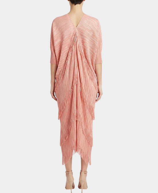 Plisse Pleated Fringe Dress view 
