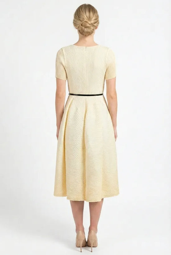 Plisse Pleated Midi Dress view 