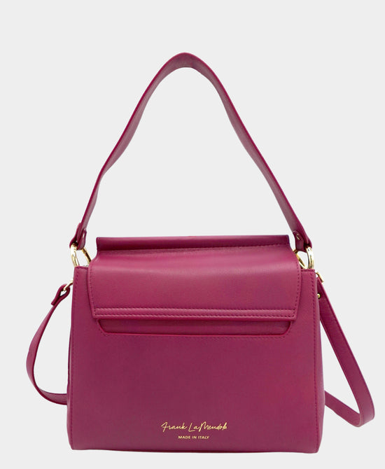 
Leather Crossbody Bag in RASPBERRY view 2