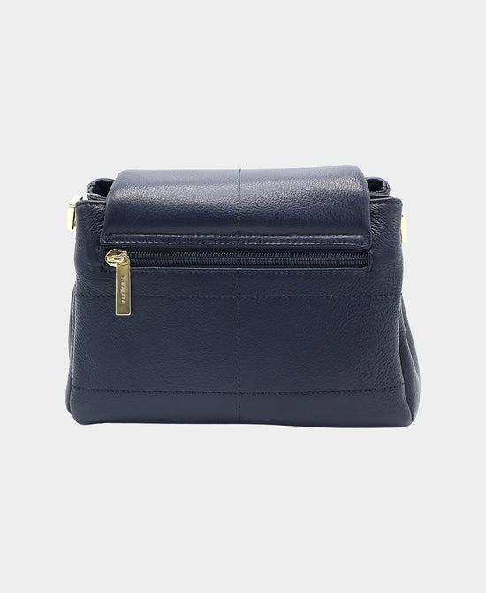 Small Leather Crossbody Bag w/ Stitching Detail view 