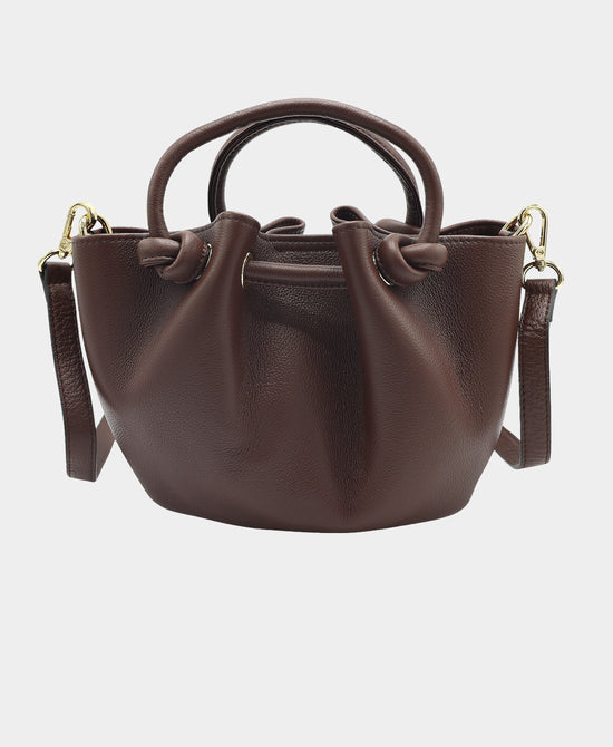 Leather Scrunch Handbag view 