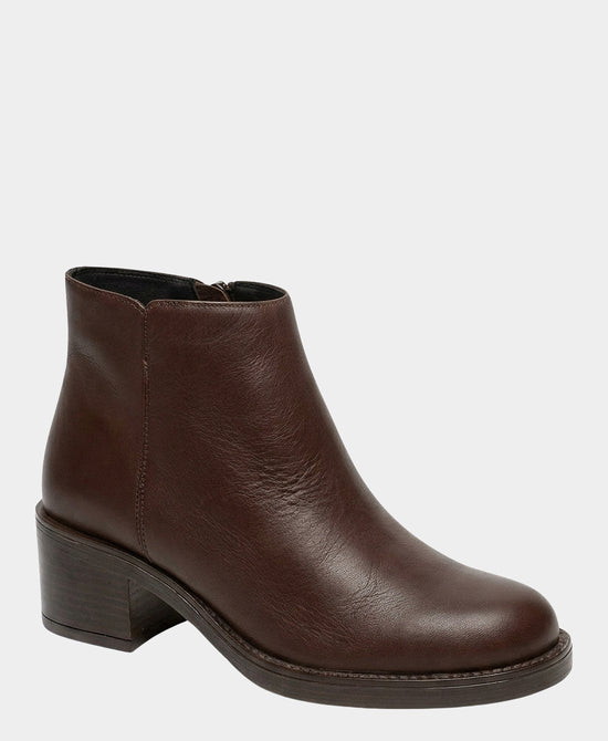 
Leather Bootie in BROWN view 1