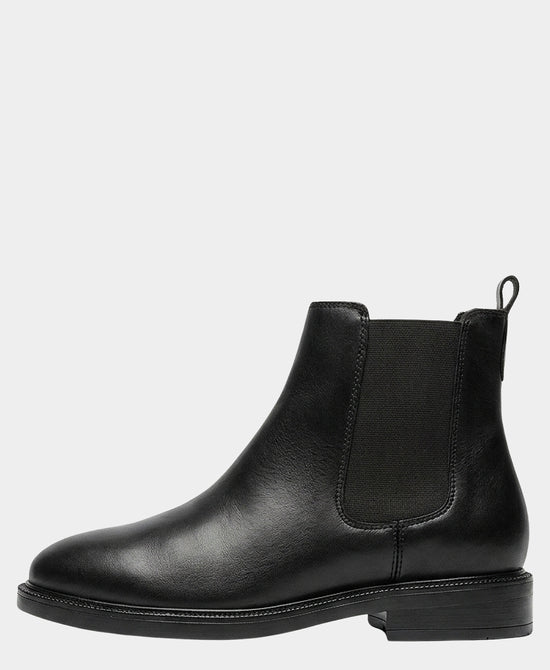 
Leather Chelsea Bootie in BLACK view 2
