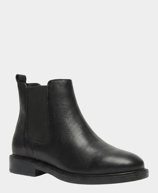 
Leather Chelsea Bootie in BLACK view 1