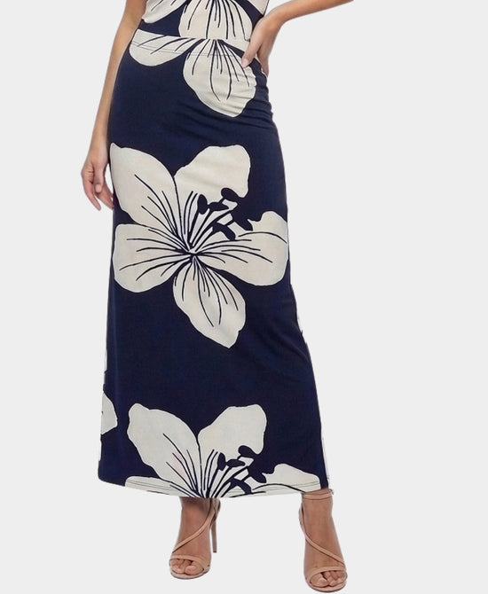 Printed Maxi Skirt view 1