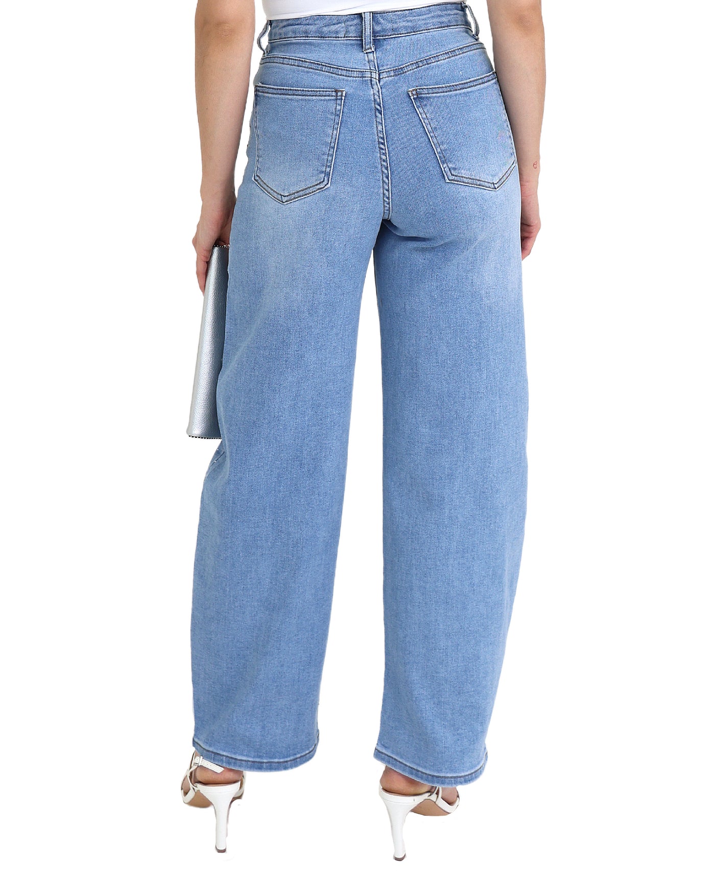 Barrel Jeans w/ Crystals view 2