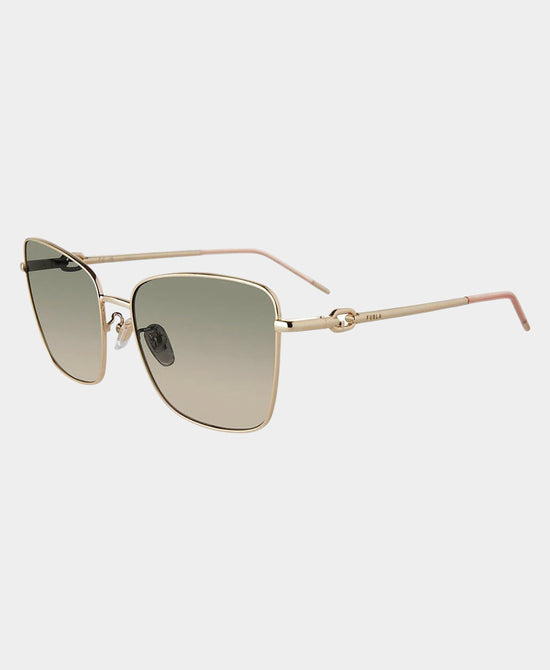 
Square Aviator Sunglasses in GOLD view 1