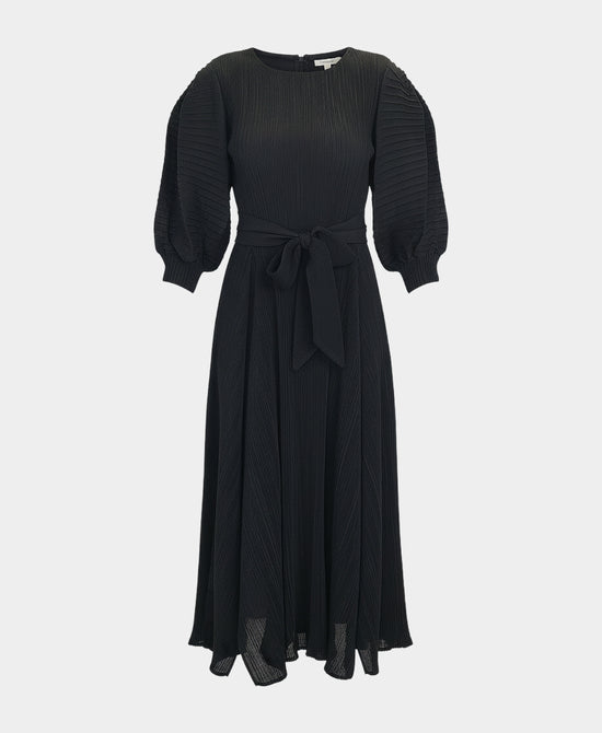 Balloon Sleeve Plisse Dress view 